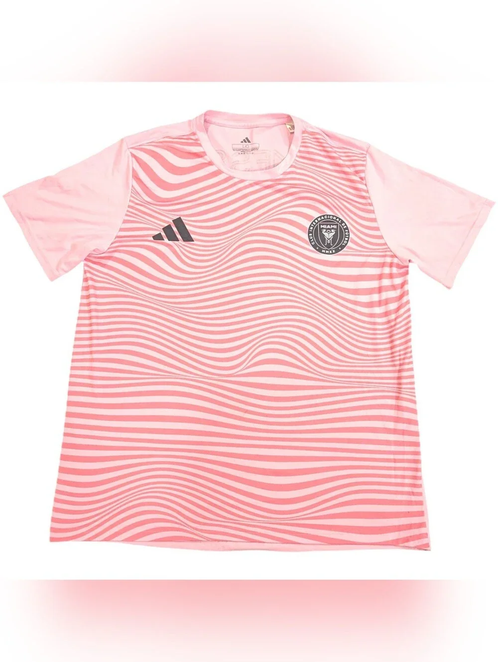 Adidas Messi Soccer Jersey Shirt Mens Medium Large Pink Miami Lionel #10 Futbol